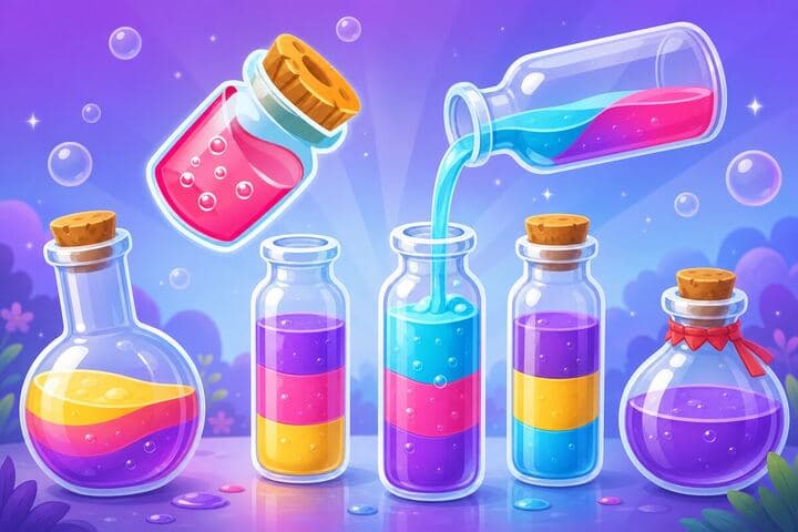 Happy Vials: Water Sort Puzzle promotional banner