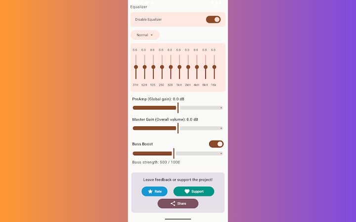 Audio Equalizer promotional feature graphic